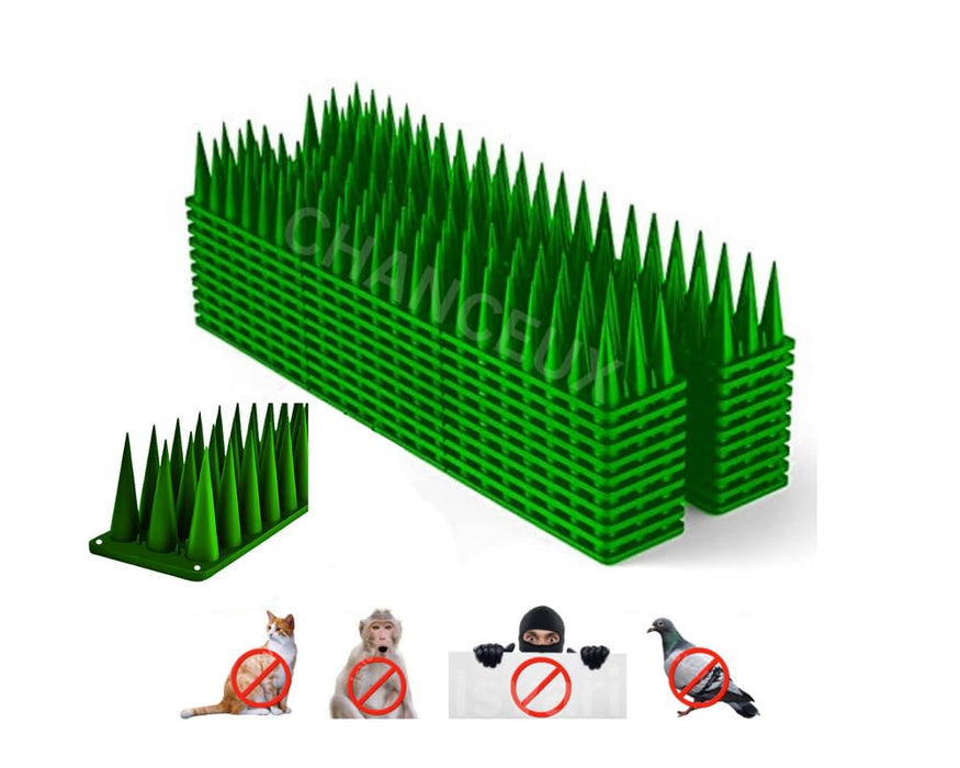 Anti-climbing Cats and Birds 12pcs Plastic Spikes for Wall and Fence 