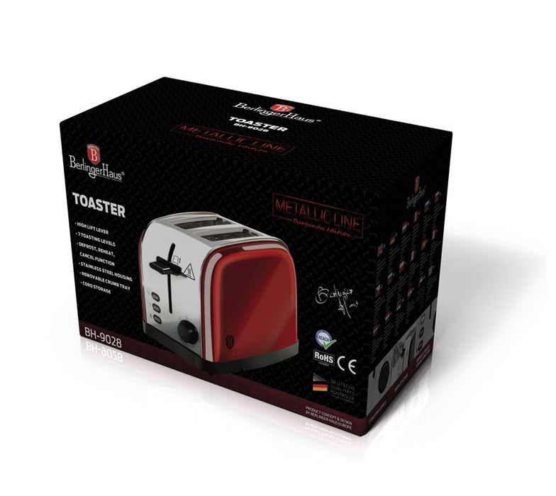 Berlinger Haus 2-Slot Toaster Burgundy — جعفر شوب
