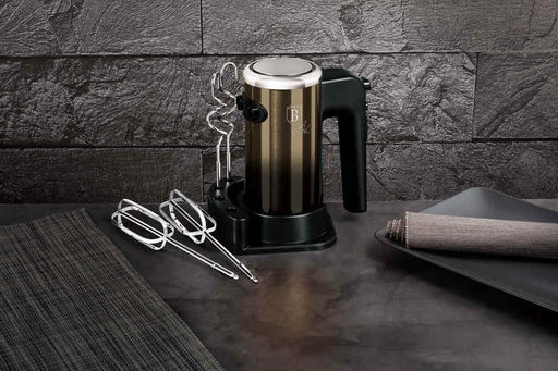 Berlinger Haus brand Hand Mixer and Stand - Shiny Black Collection