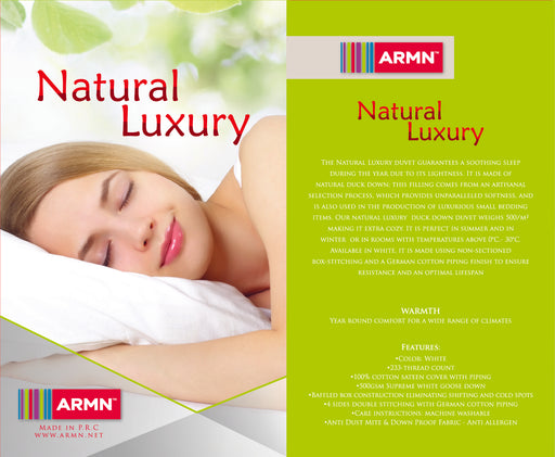 ARMN Brand Natural Luxury Queen Duvet