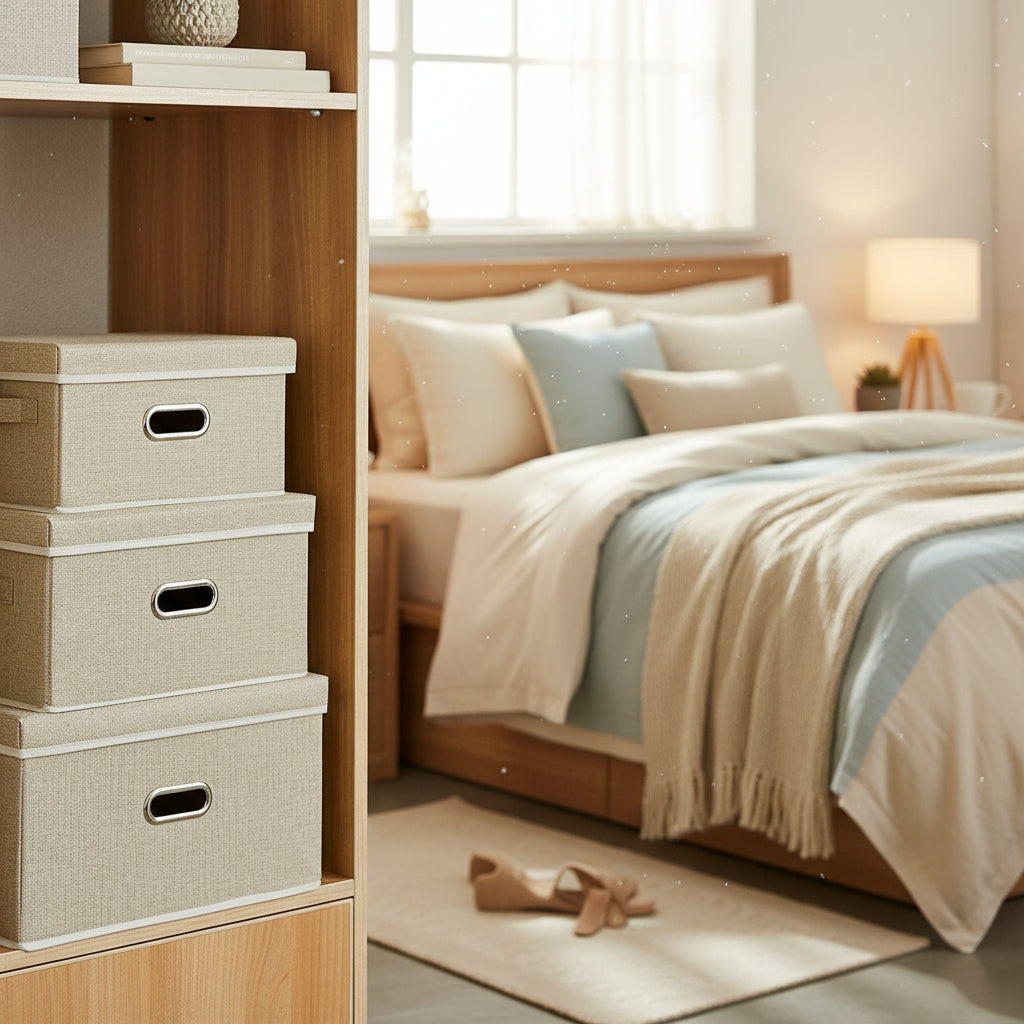ARMN TidyFold Storage Box 1 x 32 x 22 cm - Beige