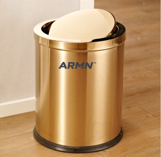 ARMN brand Tramontina 12.6L Swing Top Waste Bin - Gold