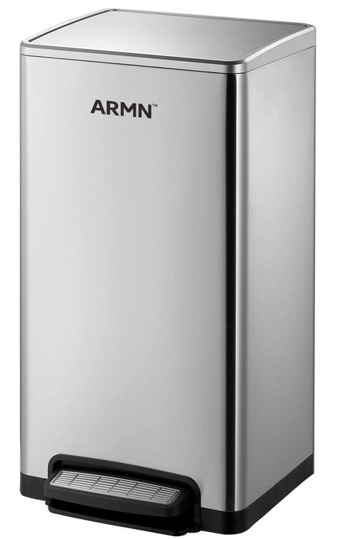 ARMN brand Tramontina 50L Pedal Waste Bin - Silver
