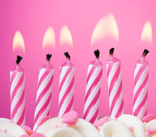 Price's brand Set of 20 Birthday Candles - Pink