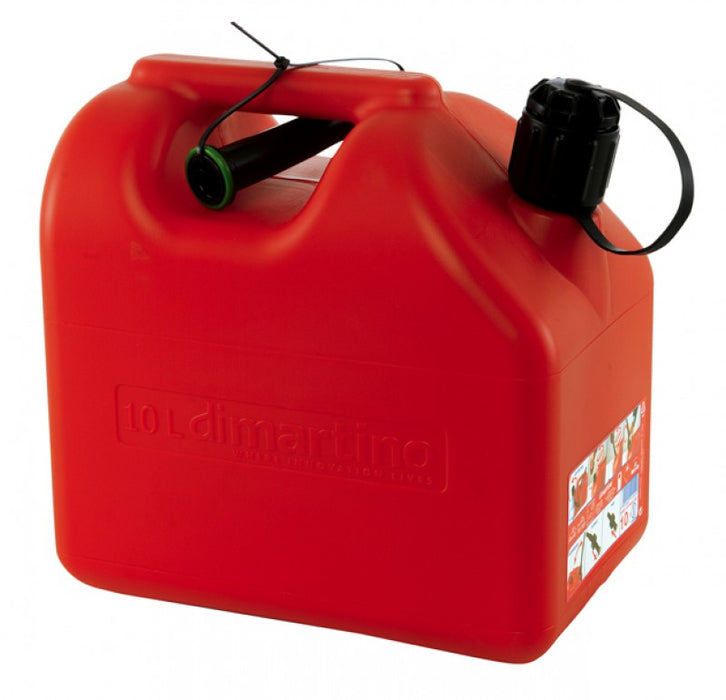 Plastic gasoline gallon with a cap in several sizes 