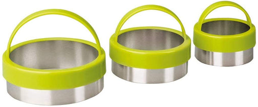 Ibili brand Set of 3 Cookie Cutters - Green