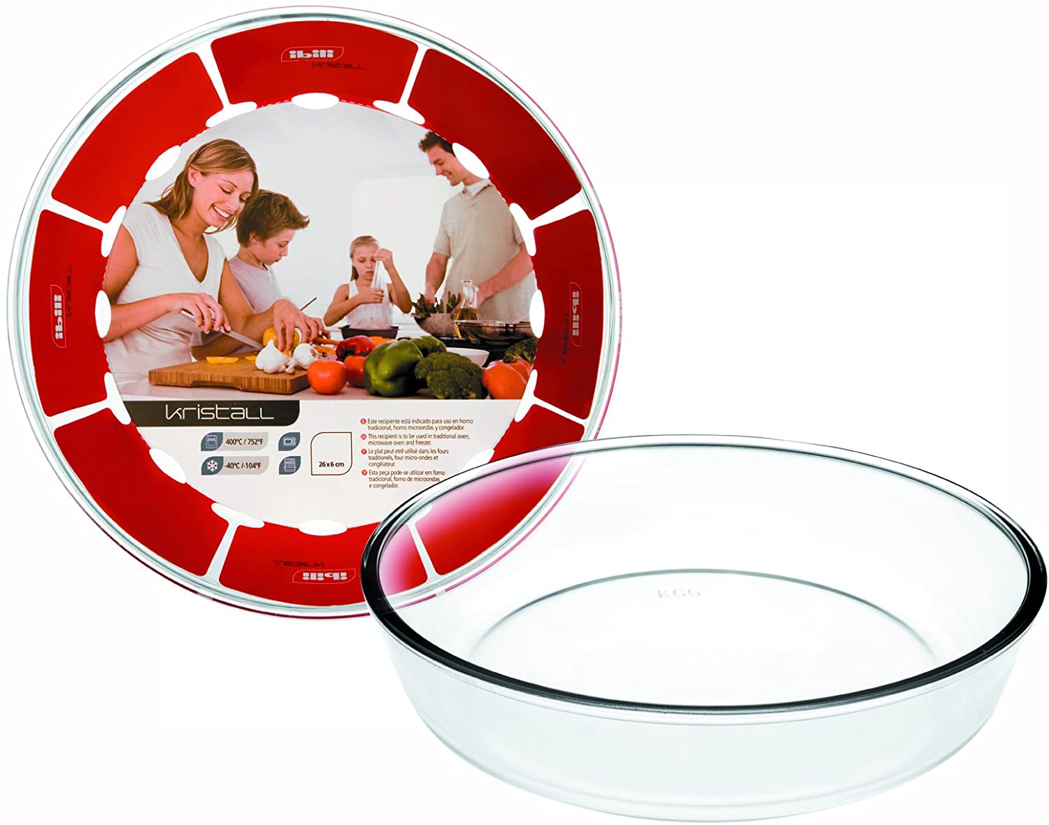 Ibili Kristall 26 cm glass baking pan