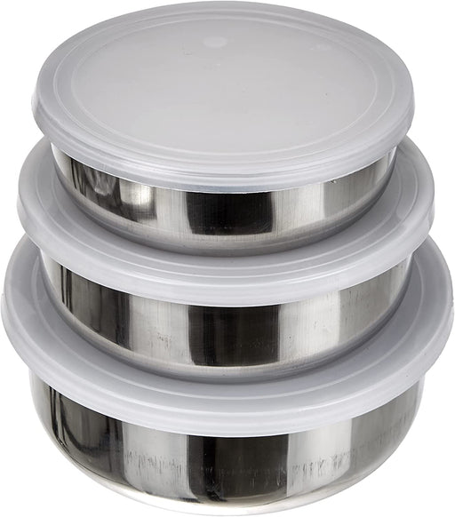 Ibili brand Set of 3 Steel Food Containers