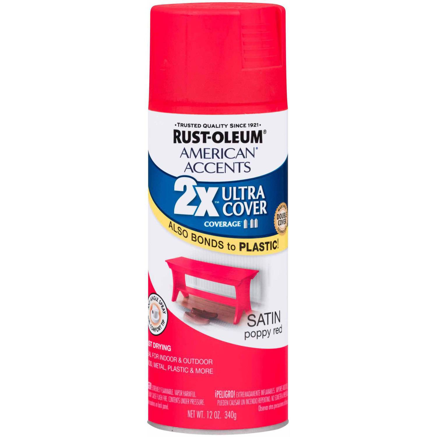 Poppy red spray paint - Rust-Oleum