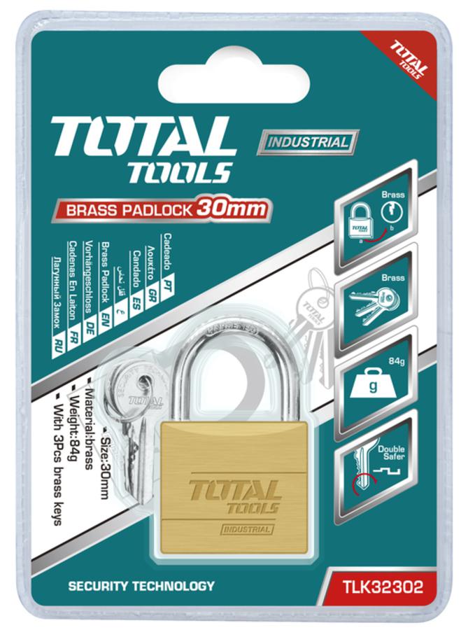 Brass padlock 30 mm Total - Total