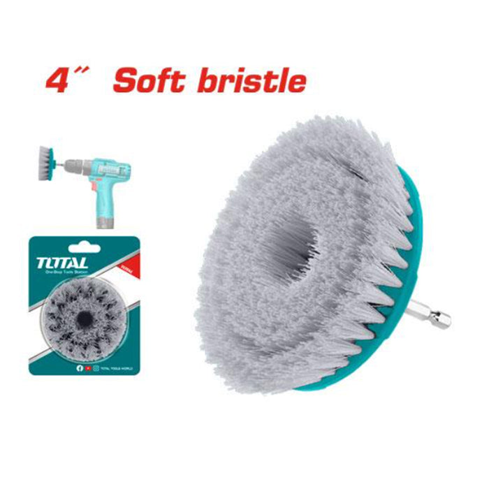 Total Soft bristle brush double blister 4" (TACS1401) Bashiti Hardware