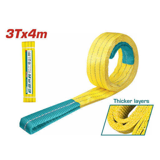 TOTAL Webbing sling 3T / 4m / 90mm (THTWS0304) Bashiti Hardware