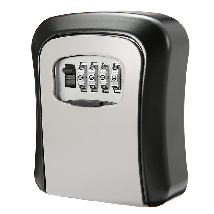 صندوق تخزين مفاتيح بتركيب على الحائط برمز سري من 4 أرقام